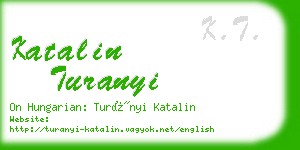 katalin turanyi business card